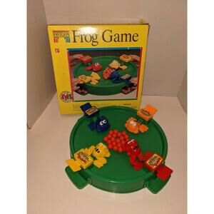 Vintage 1991 Hungry Frogs Children's Board Game Intense Quick Reflexes Complete